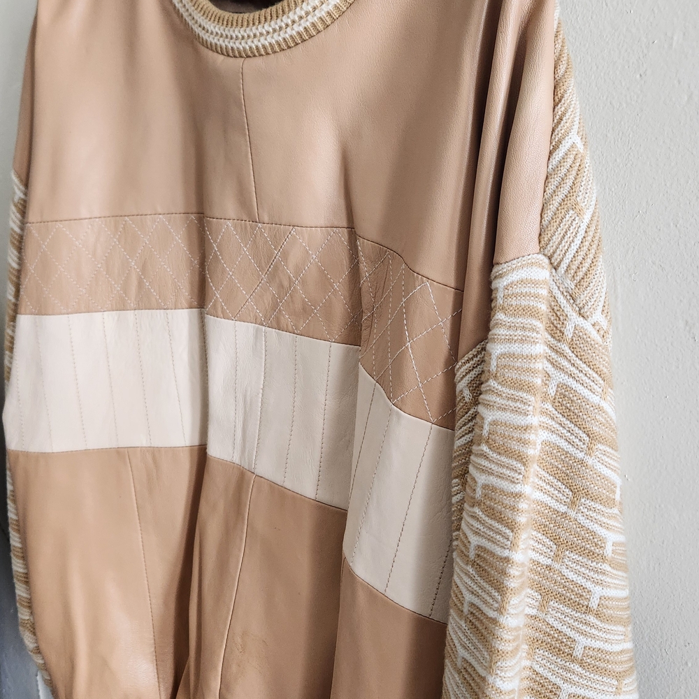 Tan and Cream Men's Sweater - Picture 5 of 9